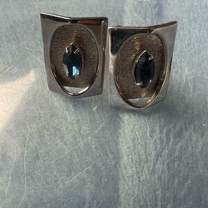 Silver and Sapphire Cufflinks
